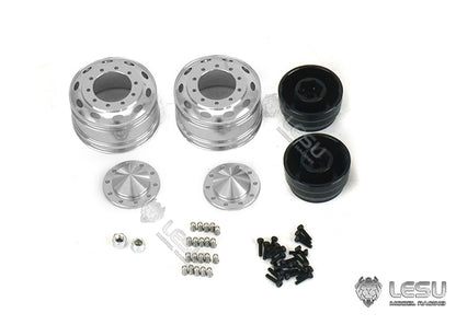 1/14 American simulation truck model toy modification upgrade CNC metal front wheel hub W-2059 Tamiya LESU
