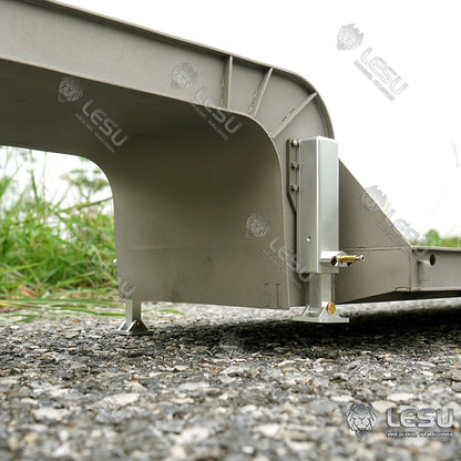 LESU 1/14 Tamiya Truck Engineering Trailer Metal Small Wheel Semi-trailer LS-A0005