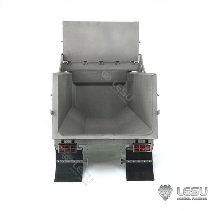 LESU 1/14 Tamiya truck remote control model toy hydraulic front cylinder 8*8 dump truck modified metal container