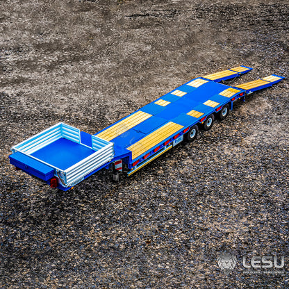 LESU 1/14 Tamiya engineering truck special semi-trailer hydraulic lift tailgate high load equipped with airbag suspension small wheel