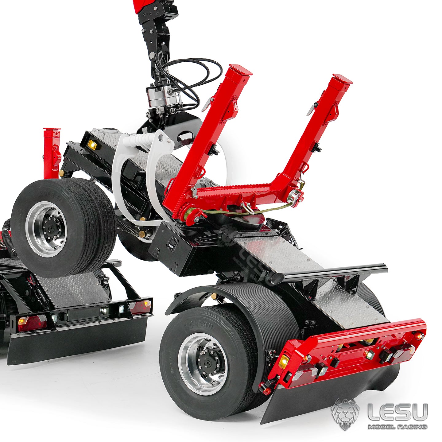 LESU 1/14 Truck-Mounted Log Grabber with Rotating Hydraulic Timber Crane - Simulation Engineering Vehicle LS-Z0073
