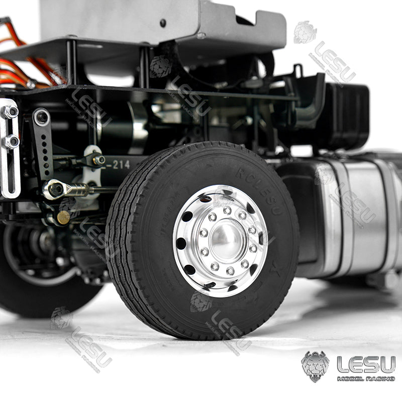 LESU 1/14 Tamiya Volvo 6X6 tractor truck model toy model metal chassis shell can be directly installed