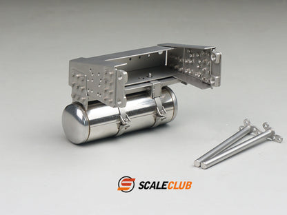 Scaleclub Model Metal Rear Gas Tank Tail Beam WLHQG-TY-1 for 1/14 RC Truck Trailer Truck Dump Truck Model Toy Upgrade DIY Parts