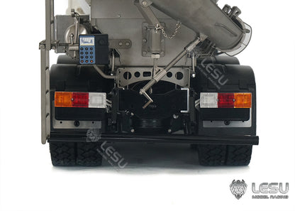 LESU 1/14 Tamiya Hino Truck 6*6 Engineering Mixer Truck Model Metal Toy
