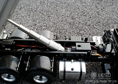 LESU1/14 Hino simulation truck 6X6 three-axle drive hydraulic dump truck differential lock axle remote control model