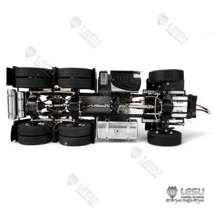LESU 1/14 Tamiya Truck Toy 3363 1851 Tractor Full Metal 6X6 Chassis