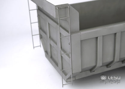 LESU 1/14 Tamiya Truck Model 8X8 Center Cylinder Dump Truck Bucket Stainless Steel Bucket LS-A0003