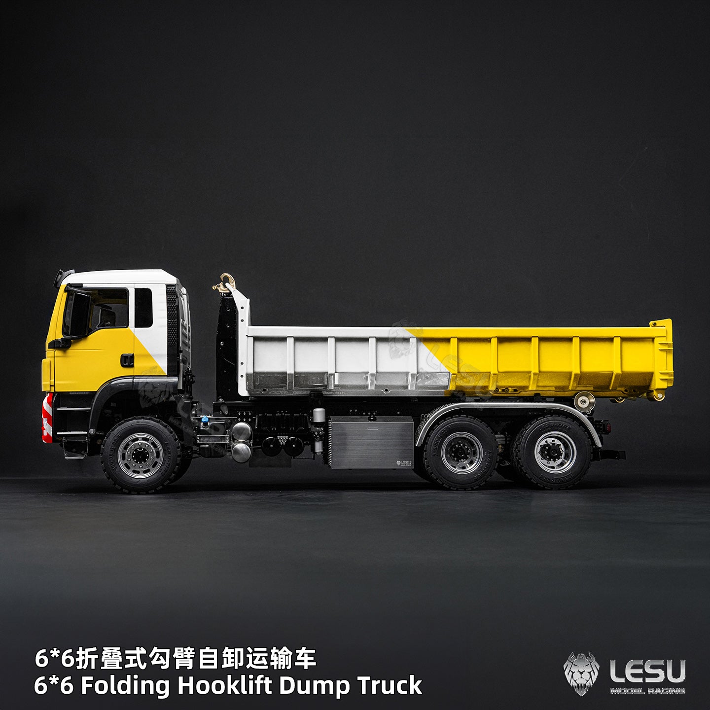 1/14 TGS 6×6 Folding Full‑Dump Roll‑Off Truck, 1‑Pump 5‑Spool Valve V2.0, LESU LS‑Z0102