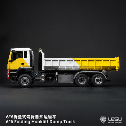 1/14 TGS 6×6 Folding Full‑Dump Roll‑Off Truck, 1‑Pump 5‑Spool Valve V2.0, LESU LS‑Z0102
