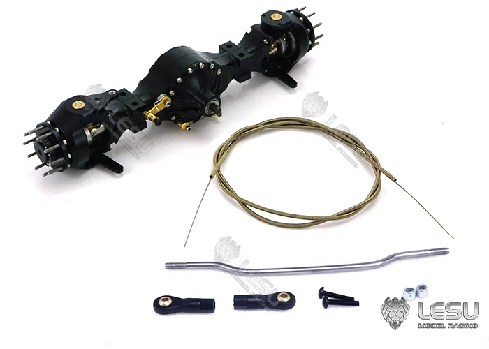 1/16 truck tractor DIY German bruder axle upgrade 10005 flange front axle differential lock version LESU model