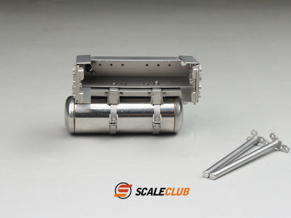 Scaleclub Model Metal Rear Gas Tank Tail Beam WLHQG-TY-1 for 1/14 RC Truck Trailer Truck Dump Truck Model Toy Upgrade DIY Parts