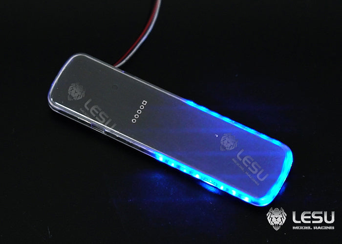 S-1311-B -RB for Tamiya 1/14 RC Truck LESU LED Red Blue Yellow Variable Mode Metal Engineering Vehicle Warning Light Parts