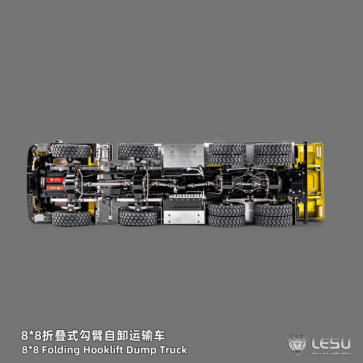 1/14 TGS 8×8 Folding Full‑Dump Roll‑Off Truck, 1‑Pump 5‑Spool Valve V2.0, LESU LS‑Z0098