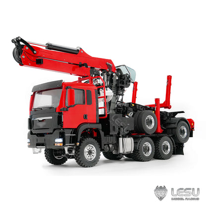 LESU 1/14 Truck-Mounted Log Grabber with Rotating Hydraulic Timber Crane - Simulation Engineering Vehicle LS-Z0073