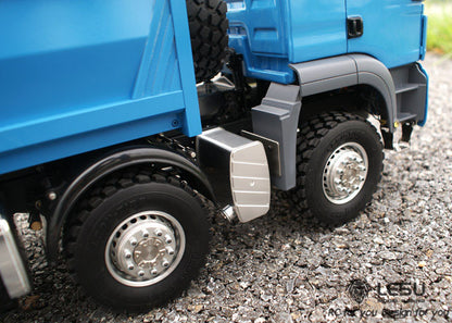 LESU 1/14 Tamiya MAN 8X8 full drive with differential lock bridge central differential hydraulic dump truck model