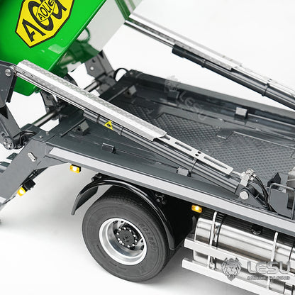 LESU 1/14 Truck 4*4 Hydraulic 4 Valve Rocker Tipper Loader High-end Neat Integrated Welded Copper Pipe