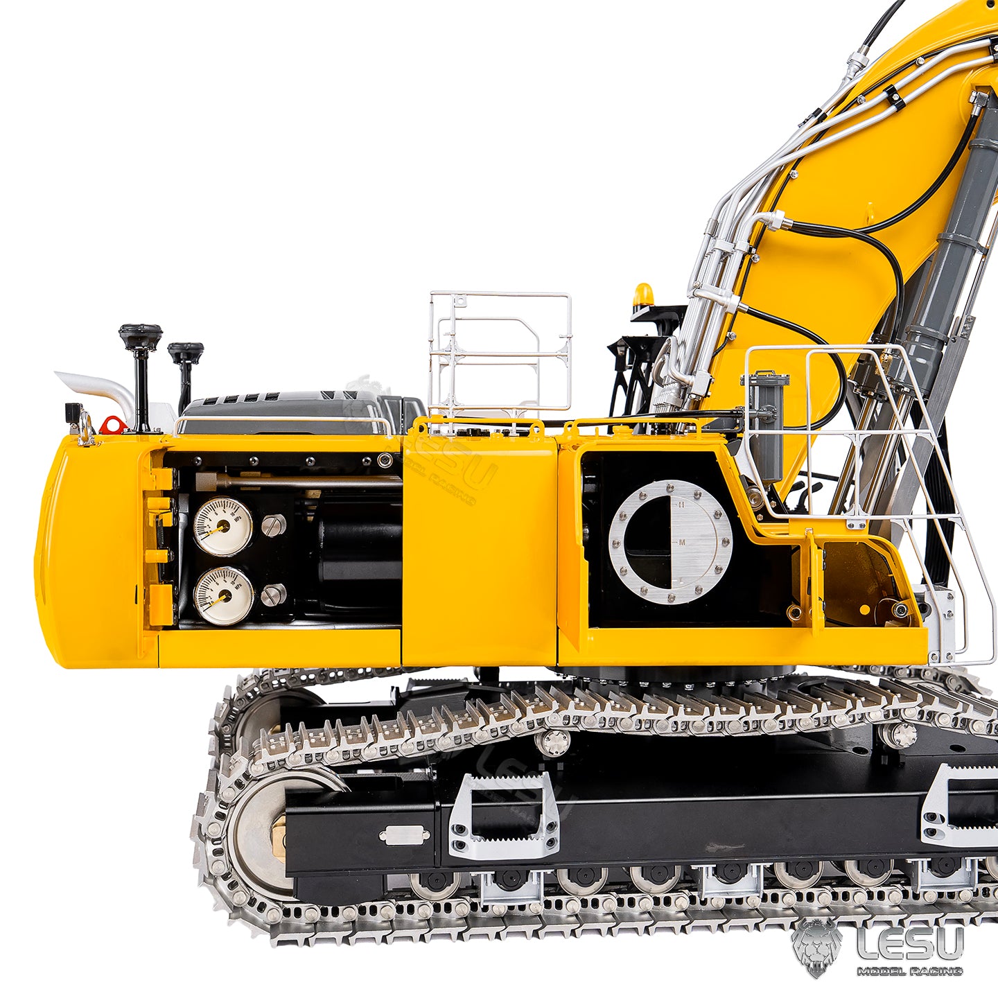1/14 Hydraulic R956 Two-Section Arm Excavator Model BA-B0039 Motor Drive Version Dual Pump 6 Valve LESU