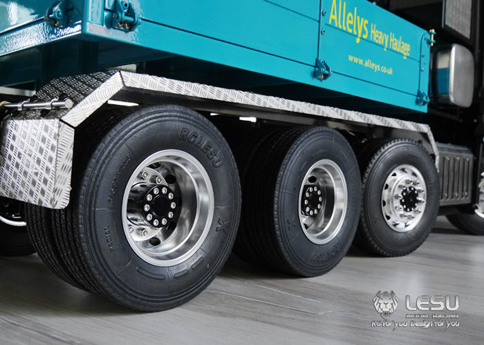 1/14 Truck Three-axle Fender LS-20160901-A-6 Stainless Steel Sand Plate Heavy Towing DIY Engineering Vehicle Model
