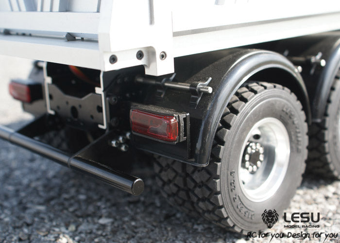 LESU 1/14 Tamiya 6X6 three-axle hydraulic dump truck remote control model toy new drive differential lock axle