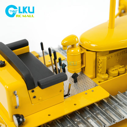 MD Model 1/14 D7 Bulldozer, Alloy Bulldozer Model, Simulation Engineering Vehicle, Bulldozer