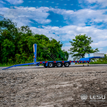 LESU 1/14 Tamiya engineering truck special semi-trailer hydraulic lift tailgate high load equipped with airbag suspension small wheel