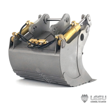 LESU 1/14 Engineering Hydraulic Excavator CAT 374F Modified Quick Change Hydraulic Grab Bucket Attachment