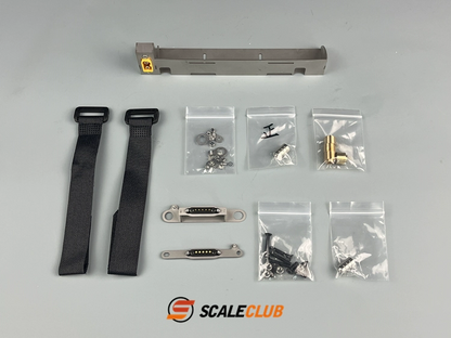 scaleclub 1/14 Tamiya tractor truck magnetic high roof kit battery modification European style