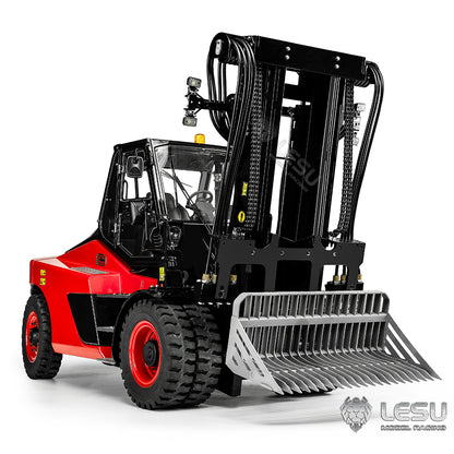 LESU 1/14 Simulation Heavy Forklift Model Toy Aoue-LD160S Forklift Attachment Collection