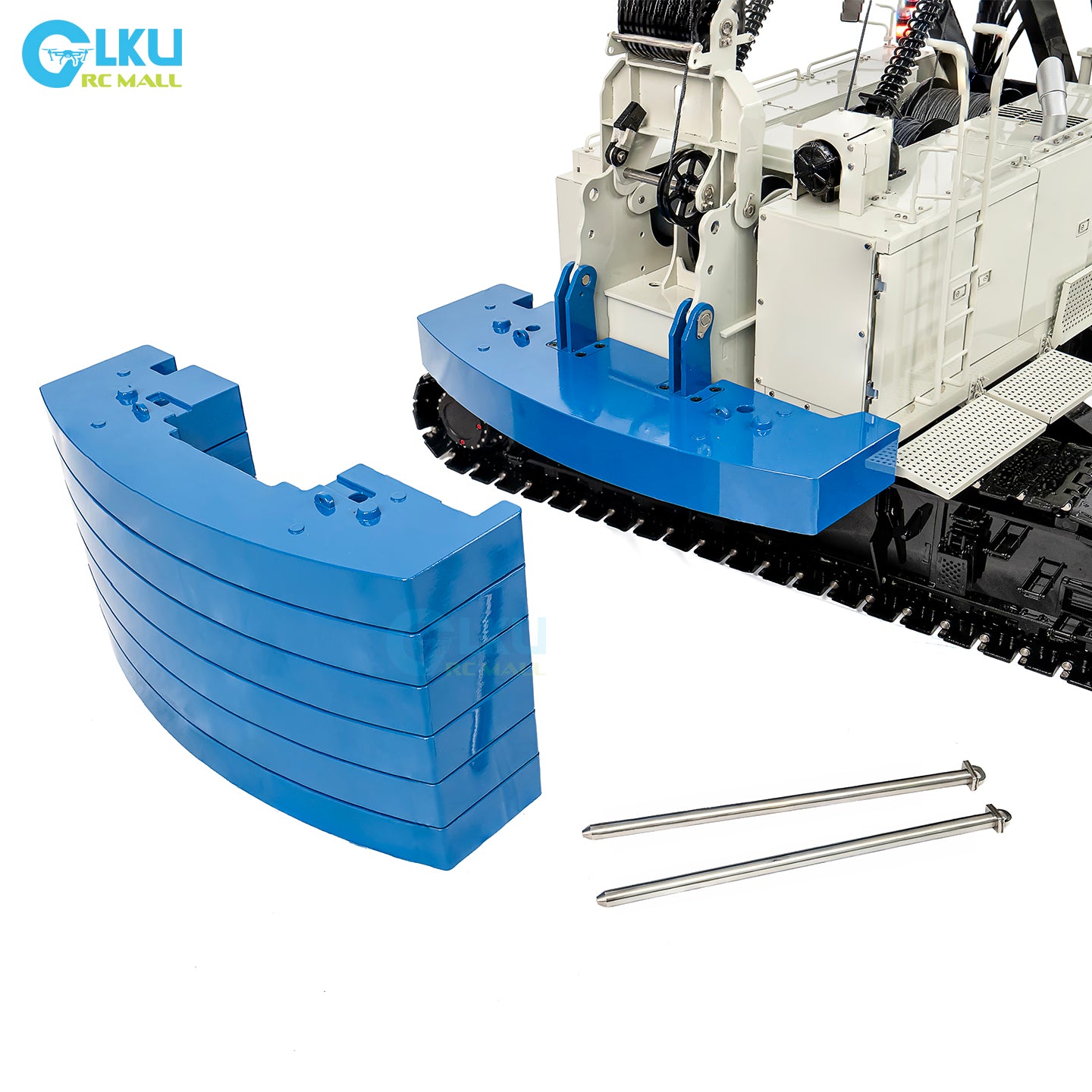 CUT 1/14 C1200 Tracked Truss Hydraulic Crane Simulation Engineering Metal RC Model
