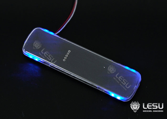 S-1311-B -RB for Tamiya 1/14 RC Truck LESU LED Red Blue Yellow Variable Mode Metal Engineering Vehicle Warning Light Parts