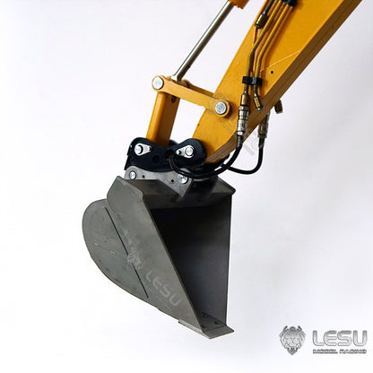 LESU 1/14 simulation hydraulic excavator PC360, wheel excavator, small short tail modified quick-detach metal trapezoidal bucket accessories