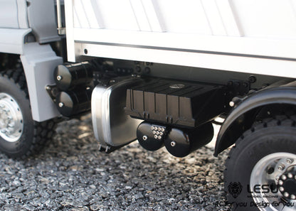 LESU 1/14 Tamiya 6X6 three-axle hydraulic dump truck remote control model toy new drive differential lock axle
