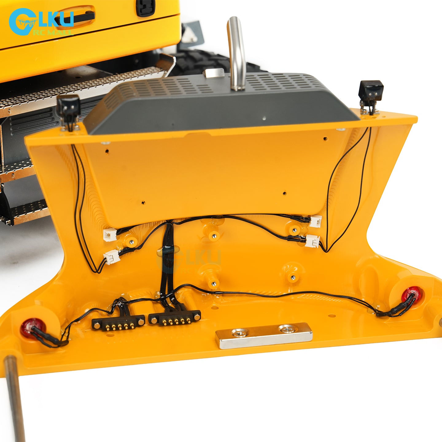 CUT 1/14 RC Hydraulic Wheeled Excavator LR914 8-ways Valve RTR Metal Remote Control 4*4 Digger Model Axle Lock Flysky PL18EV Lite