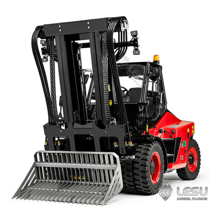 LESU 1/14 Simulation Heavy Forklift Model Toy Aoue-LD160S Forklift Attachment Collection