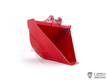LESU 1/14 Engineering Machinery Model Excavator ET35 Modified Quick-Removal Metal Trapezoidal Bucket Attachment