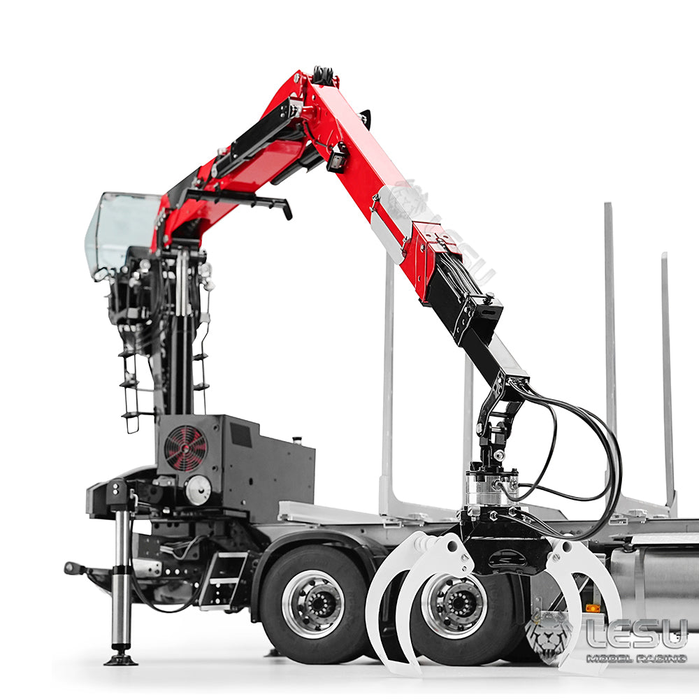LESU 1/14 truck model FH16 6*6 timber crane complete vehicle without cab Tamiya timber truck