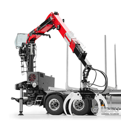 LESU 1/14 truck model FH16 6*6 timber crane complete vehicle without cab Tamiya timber truck
