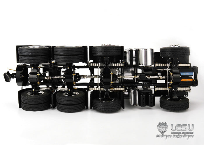 LESU 1/14 Tamiya Scania R470 R620 heavy tractor truck 8X8 full drive differential lock axle finished chassis remote control model
