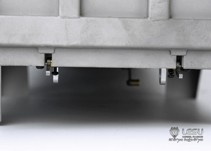 LESU 1/14 Tamiya Truck Model 8X8 Center Cylinder Dump Truck Bucket Stainless Steel Bucket LS-A0003