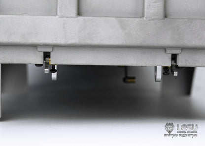 LESU 1/14 Tamiya Truck Model 8X8 Center Cylinder Dump Truck Bucket Stainless Steel Bucket LS-A0003