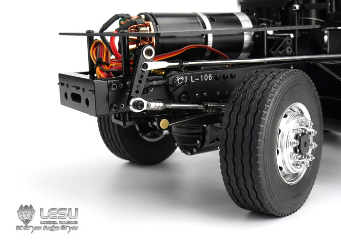 LESU 1/14 Tamiya heavy tractor truck 8X8 full drive differential lock axle chassis remote control model truck modification