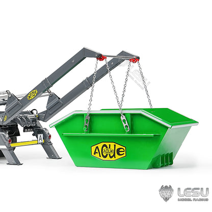 LESU 1/14 Truck 4*4 Hydraulic 4 Valve Rocker Tipper Loader High-end Neat Integrated Welded Copper Pipe