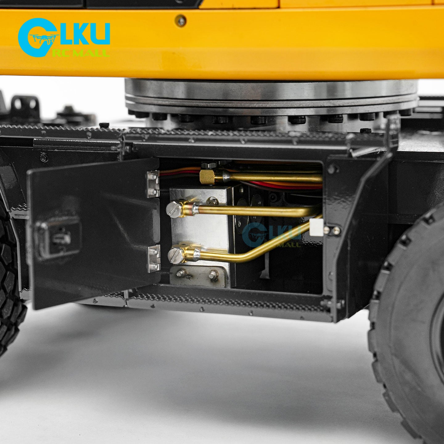 DKMODEL 1/12 PW180 Wheeled RC Hydraulic Excavator