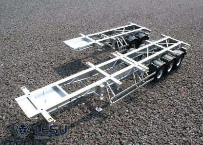 LESU1/14 Tamiya truck Maersk semi-trailer model 20 feet 40 feet trailer container chassis frame trailer