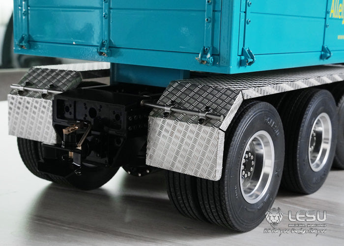 1/14 Truck Three-axle Fender LS-20160901-A-6 Stainless Steel Sand Plate Heavy Towing DIY Engineering Vehicle Model