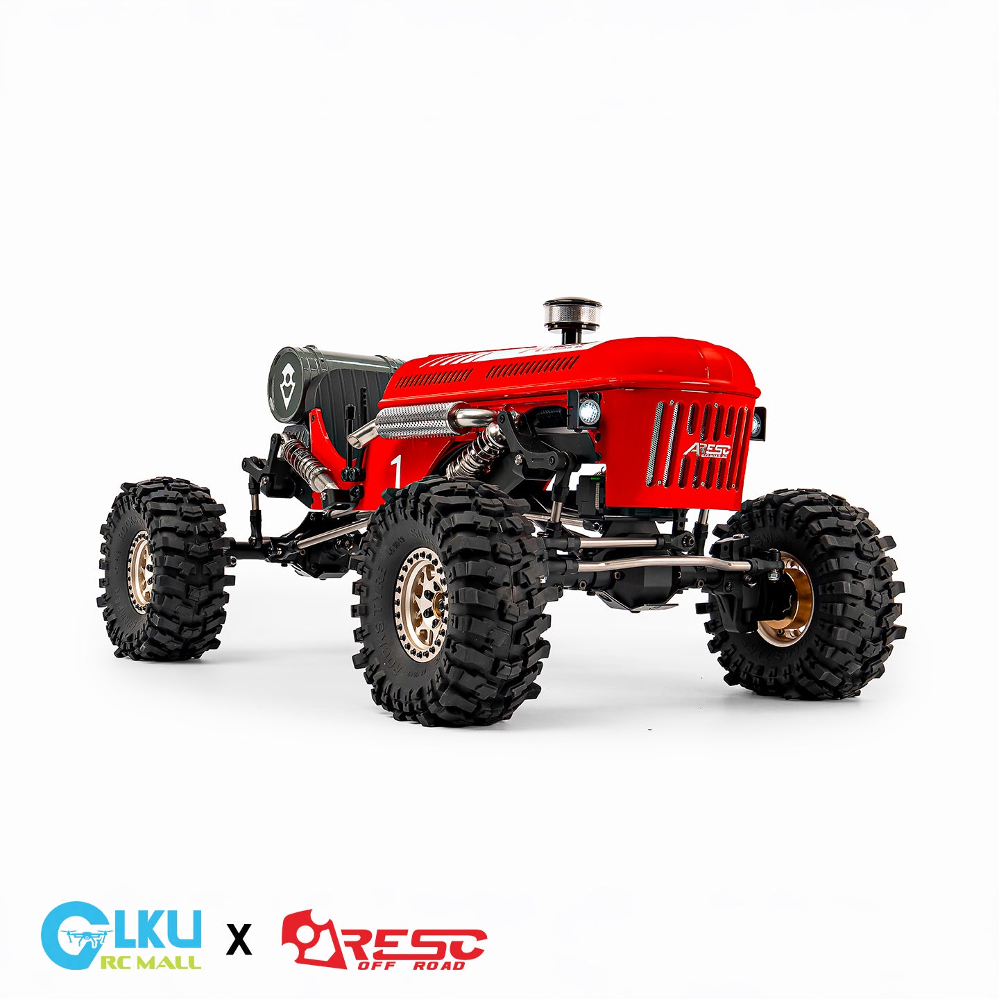 Aresc TG-1 Rock Crawler MK1330 Vintage Tractor 1/10 Scale Full Metal CNC Precision Machined
