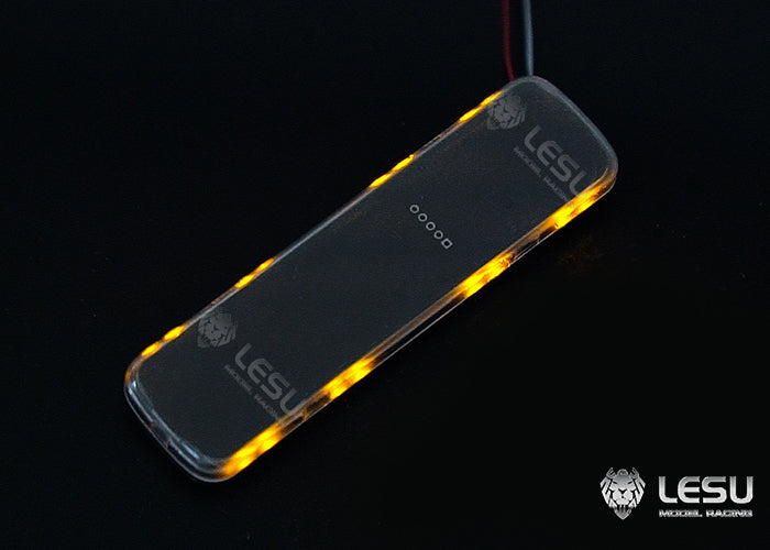 S-1311-B -RB for Tamiya 1/14 RC Truck LESU LED Red Blue Yellow Variable Mode Metal Engineering Vehicle Warning Light Parts