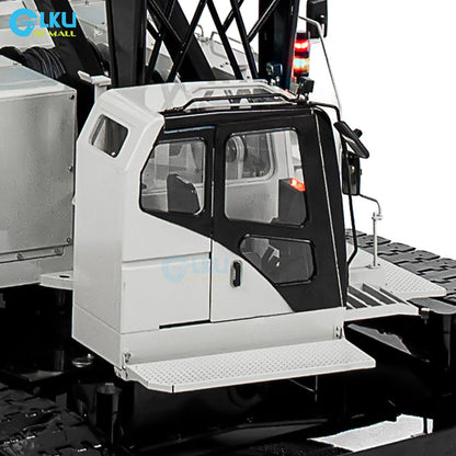 CUT 1/14 C1200 Tracked Truss Hydraulic Crane Simulation Engineering Metal RC Model
