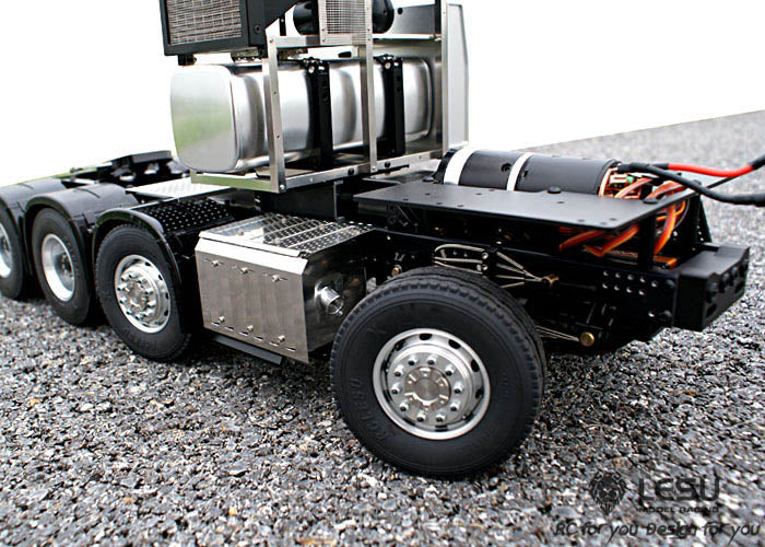 LESU 1/14 Tamiya Benz 1851 3363 Heavy Duty Tractor Truck Chassis 8X8 Full Drive Differential Lock Axle
