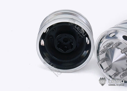 1/14 American simulation truck model toy modification upgrade CNC metal front wheel hub W-2059 Tamiya LESU